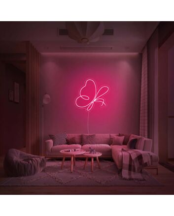 Butterfly Neon Sign for Nature and Whimsical Decor