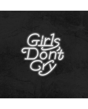 Girls Don't Cry Neon Sign for Positive and Empowering Spaces