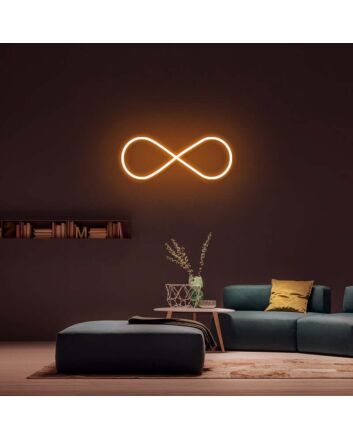 Infinity Loop Neon Sign for Motivational and Inspirational Spaces