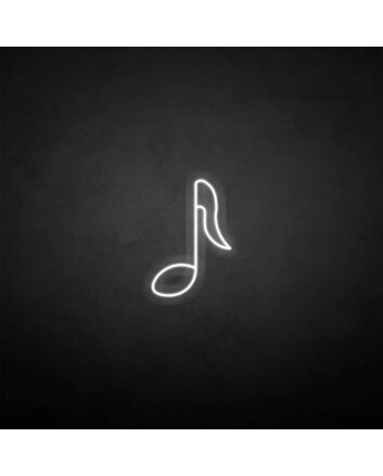 Musical note&#39; neon sign