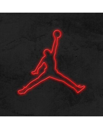 Jumpman Neon Sign for Sneaker Enthusiasts and Sports Lovers