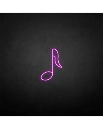 Musical note&#39; neon sign