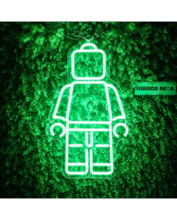 Lego Man Lego Guy Lego Boy Neon Sign for Kids and Playful Spaces