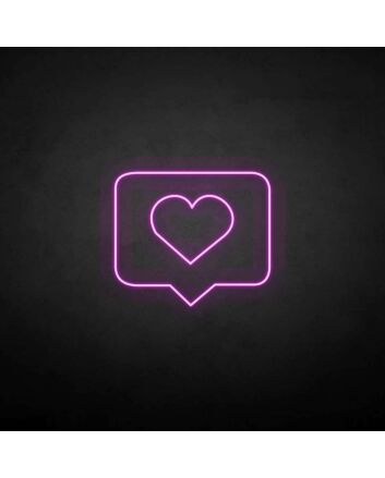 Love letter&#39; neon sign