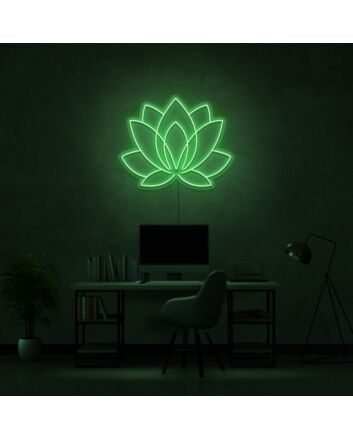 Lotus Neon Sign for Peaceful and Tranquil Spaces