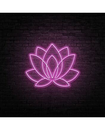Lotus Neon Sign for Peaceful and Tranquil Spaces