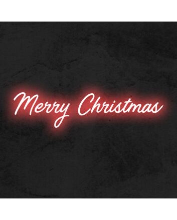 Merry Christmas Neon Sign for Festive and Celebratory Spaces