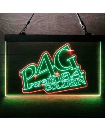 P4G Persona 4 Golden Dual LED Neon Sign for Anime and Game Fans
