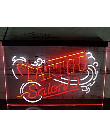 Tattoo Salon Indoor Dual LED Neon Sign for Tattoo Studios