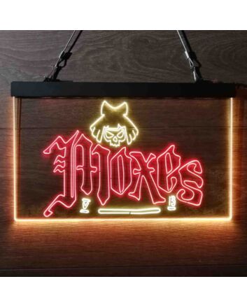 Cyberpunk Moxes Dual LED Neon Sign for Gaming and Sci-Fi Fans