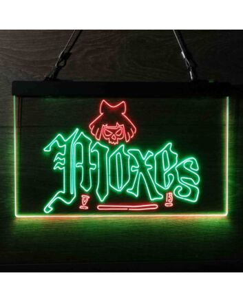 Cyberpunk Moxes Dual LED Neon Sign for Gaming and Sci-Fi Fans