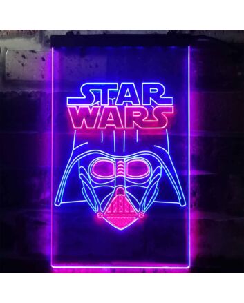 Darth Vader Dual LED Neon Sign for Star Wars Fans