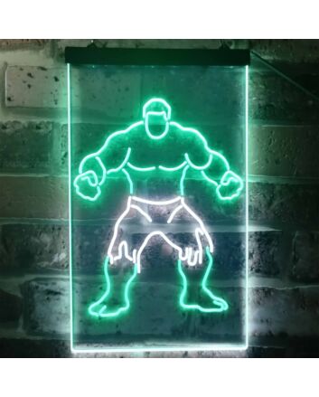 Hulk Dual LED Neon Sign for Superhero Fans