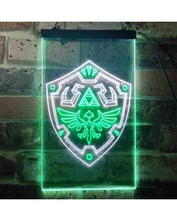 Legend Of Zelda Link Shield Dual LED Neon Sign for Gaming Fans
