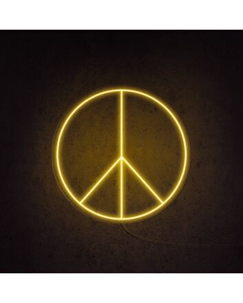 Peace Neon Sign for Relaxing and Positive Spaces