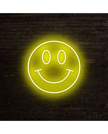 Smiley Neon Sign for Positive and Fun Spaces