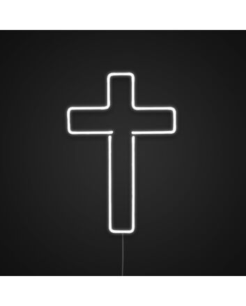 Cross Neon Sign for Religious and Spiritual Spaces