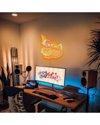Eevee Kawaii Neon Sign for Anime Fans