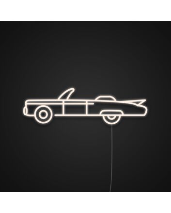 Retro Car Neon Sign for Car Enthusiasts and Retro Spaces