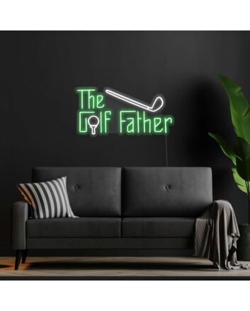 The Golf Father Neon Sign for Golf Enthusiasts