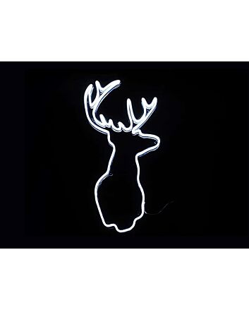 Deer Head Neon Sign for Nature and Rustic Decor