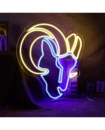 Los Angeles Rams Neon Sign for Sports Fans