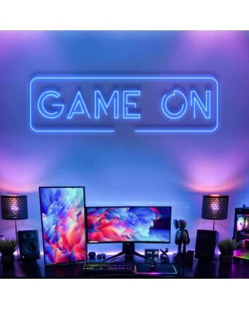 Game On Neon Sign for Gaming and Fun Spaces