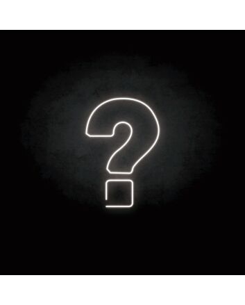 &#39;Question Mark&#39; neon sign