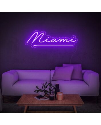 Miami Neon Sign for City and Cultural Decor