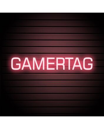 Gamertag Neon Sign for Personalized and Gaming Spaces