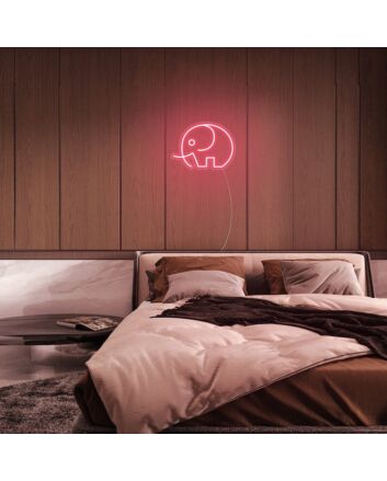 Mini Elephant Neon Sign for Cute and Whimsical Spaces
