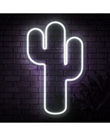 Cactus Neon Sign for Nature and Whimsical Decor