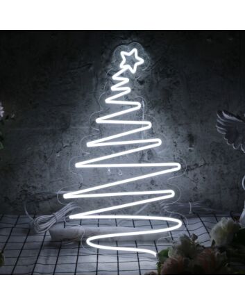 Christmas Tree Neon Sign for Holiday and Festive Spaces