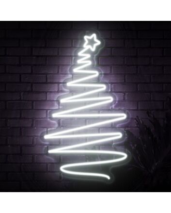 Christmas Tree Neon Sign for Holiday and Festive Spaces