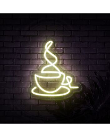 Hot Coffee Neon Sign for Coffee Lovers and Cafes