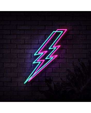 Lightning Bolt V1 Neon Sign for Bold and Stylish Spaces