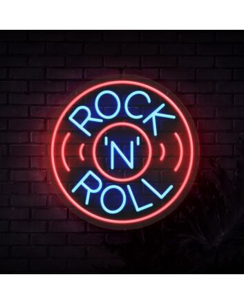 Rock N Roll Neon Sign for Music Lovers