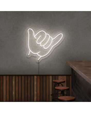 Shaka Neon Sign for Beach and Surfing Themes