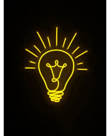 Light Bulb Neon Sign for Bright and Creative Spaces