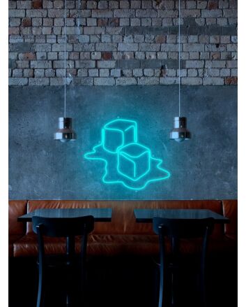 Ice Cube Neon Sign for Fun and Cool Spaces