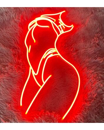 Sexy Body Female Figure Neon Sign for Bold and Artistic Decor
