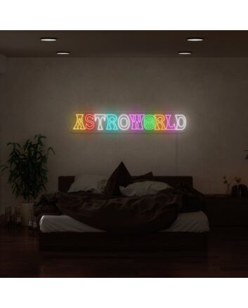 Astroworld Neon Sign for Music Fans