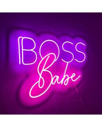Boss Babe Neon Sign for Empowering and Bold Spaces