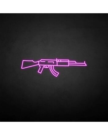&#39;GUN&#39; neon sign