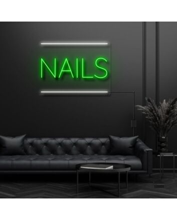 Nails Neon Sign for Beauty and Nail Salons
