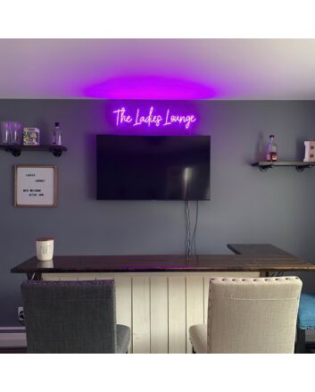 The Ladies Lounge Neon Sign for Social and Fun Spaces
