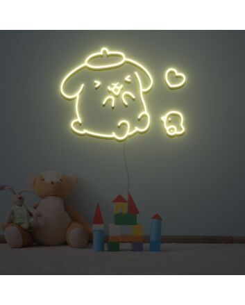 Pom Pom Purin Neon Sign for Fun and Playful Spaces