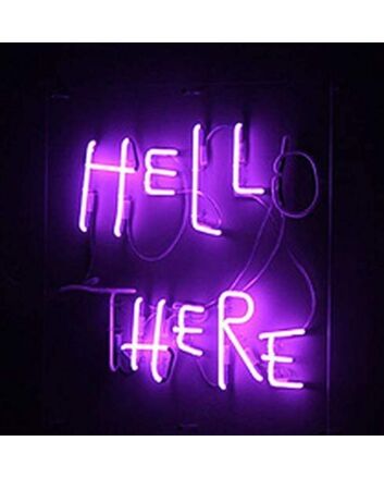 Hello There Hell Here Neon Sign Light With On/Off Switch For O And T Wall Decor for Fun Spaces