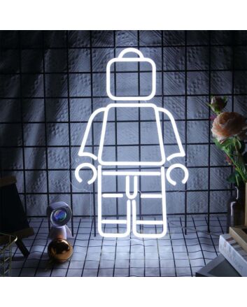 Lego Man Neon Sign for Fun and Playful Spaces