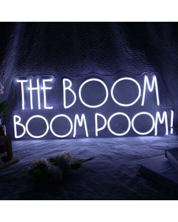 The Boom Boom Boom Neon Sign for Fun and Energetic Spaces